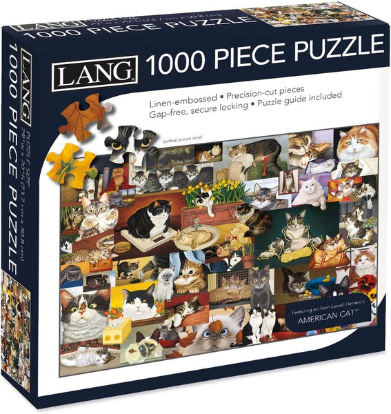 LANG American Cat 1000 Piece Jigsaw - Olde Glory