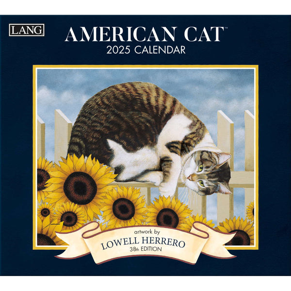 LANG American Cat 2025 Wall Calendar Lang and Legacy Calendars UK