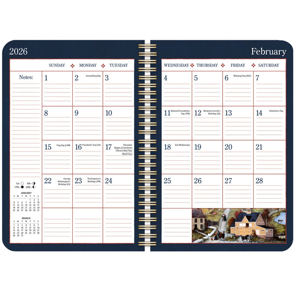 LANG Linda Nelson Stocks 2026 Spiral Engagement Planner in the UK