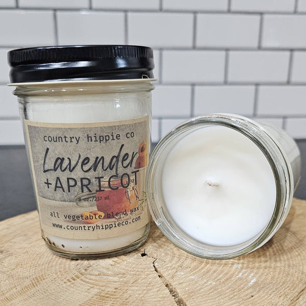 Lavender + Apricot Farmhouse Jar Candle - Olde Glory