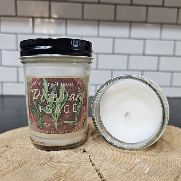 Rosemary + Sage Farmhouse Jar Candle - Olde Glory