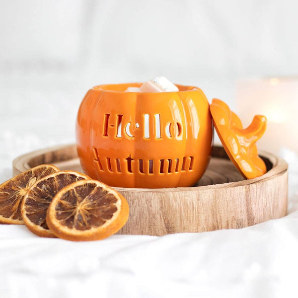 Hello Autumn Pumpkin Oil & Wax Melt Burner - Olde Glory