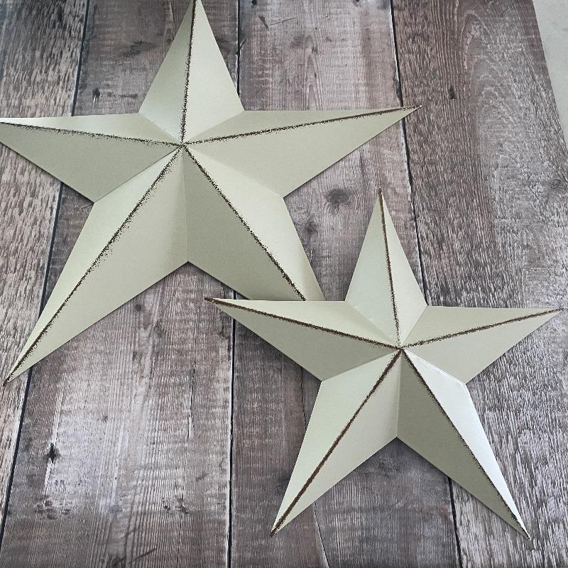 Large 18 Inch Off White Barn Star - Olde Glory