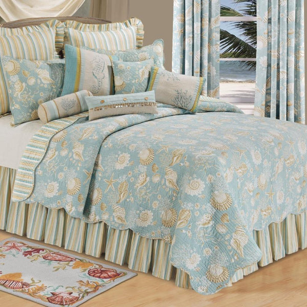 Natural Shells Quilted Bedspread - Olde Glory