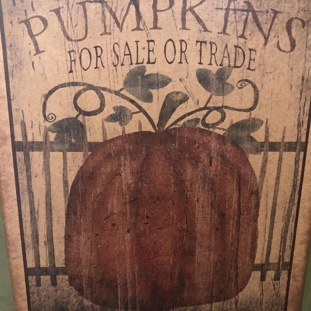 Pumpkins for Sale Canvas Print - Olde Glory