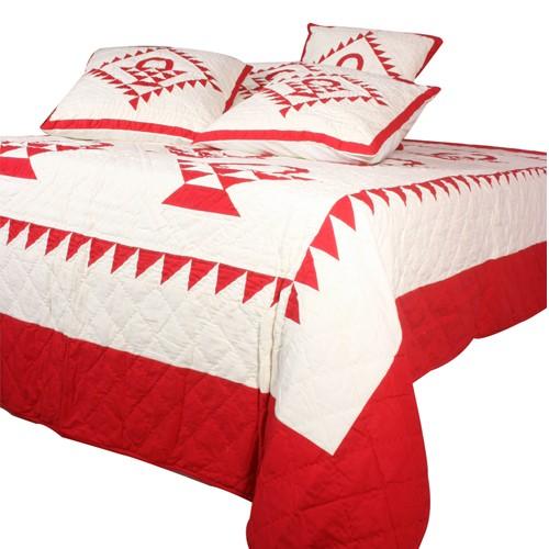 Red Country Basket Quilt - Olde Glory