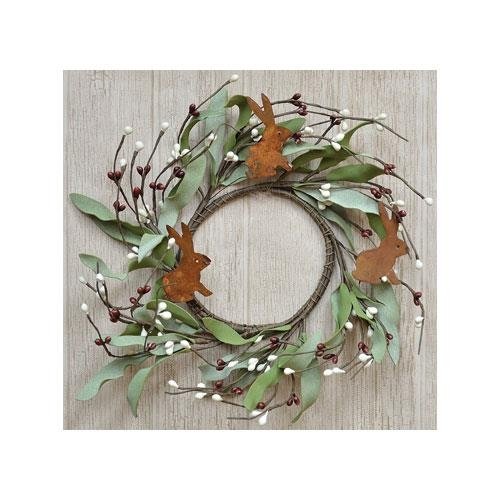 Rusty Bunny and Pip Berry Wreath - Olde Glory