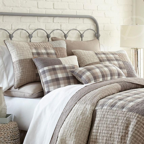 Smoky Patchwork Pillow Sham | Patchwork Quilts and Cushions in the