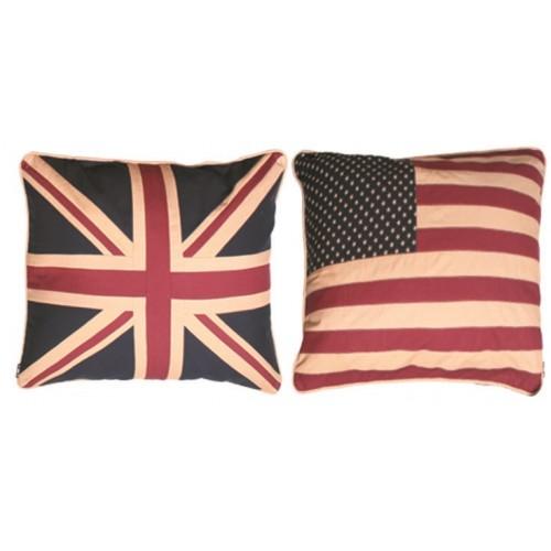 Square Union Jack / American Flag 2 Sided Cushion - Olde Glory