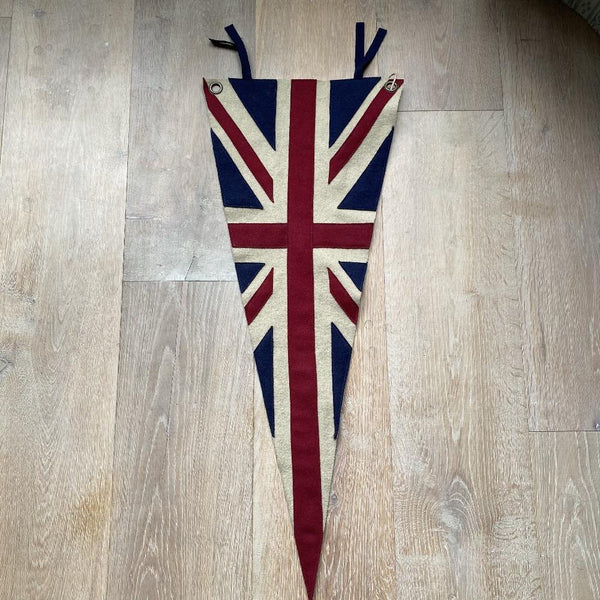 Union Jack Vintage Style Print Handheld Flags Adult White main image 1
