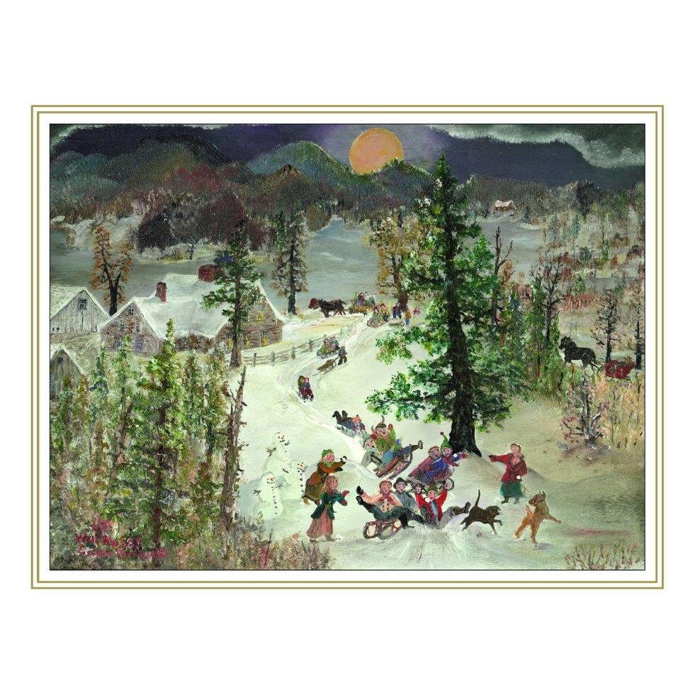 Will Moses Box of 24 Hollyhock Assorted Note Cards