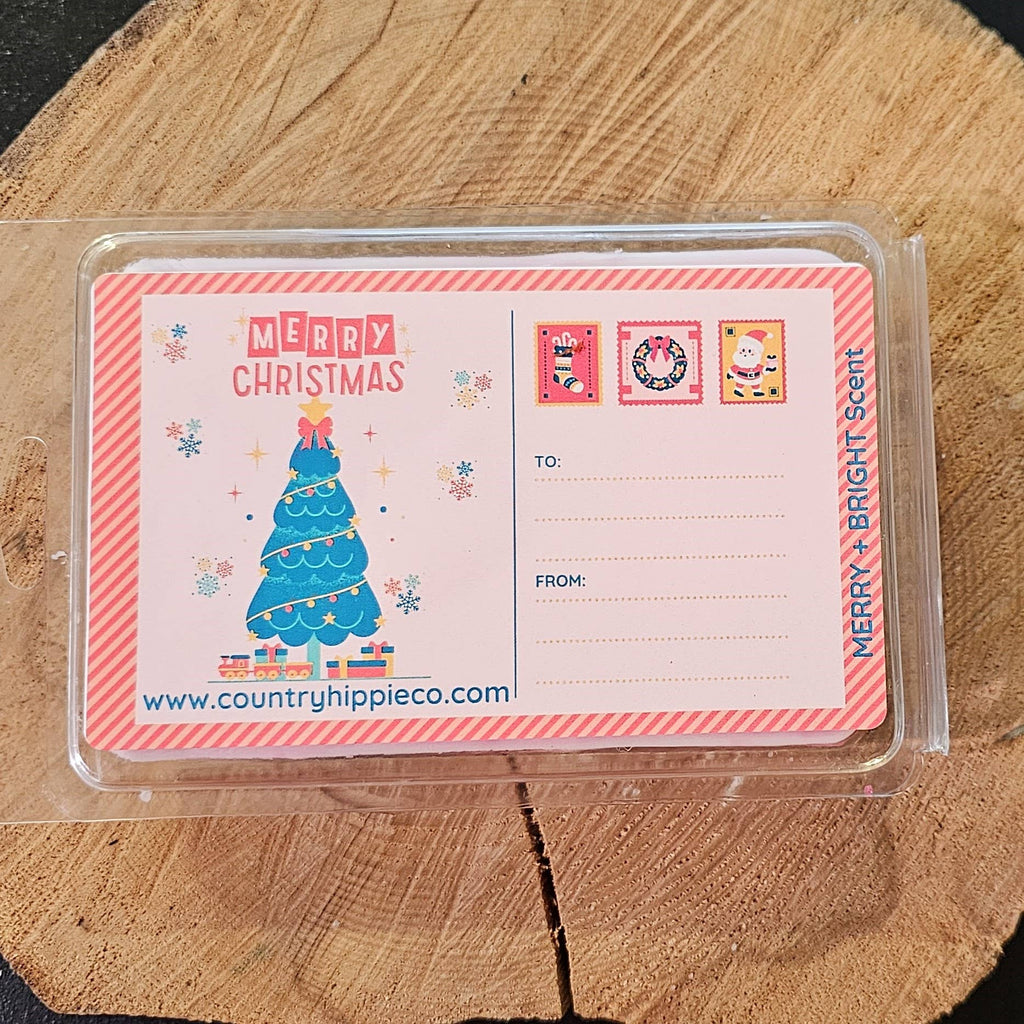 Postcard Christmas Wax Melts - Personalise by writing to and from