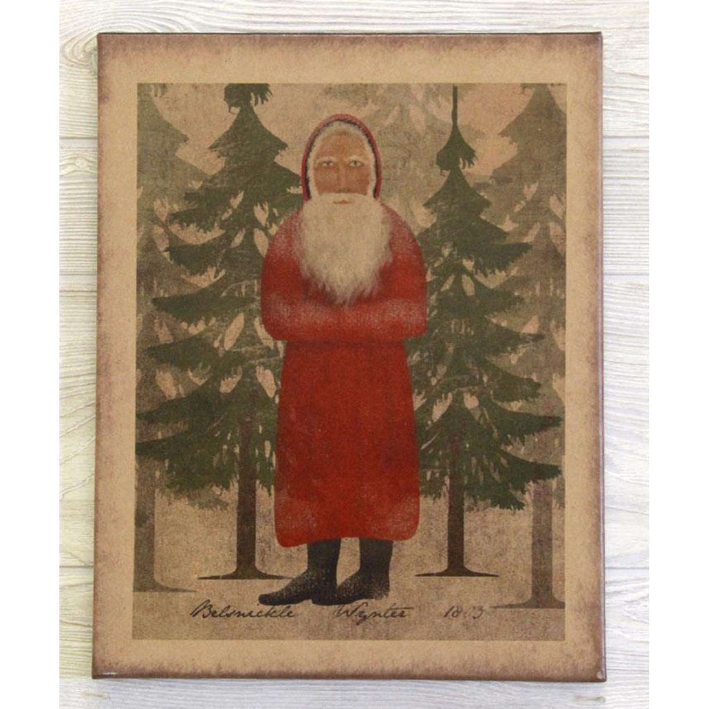 Belsnickle Folk Art Canvas