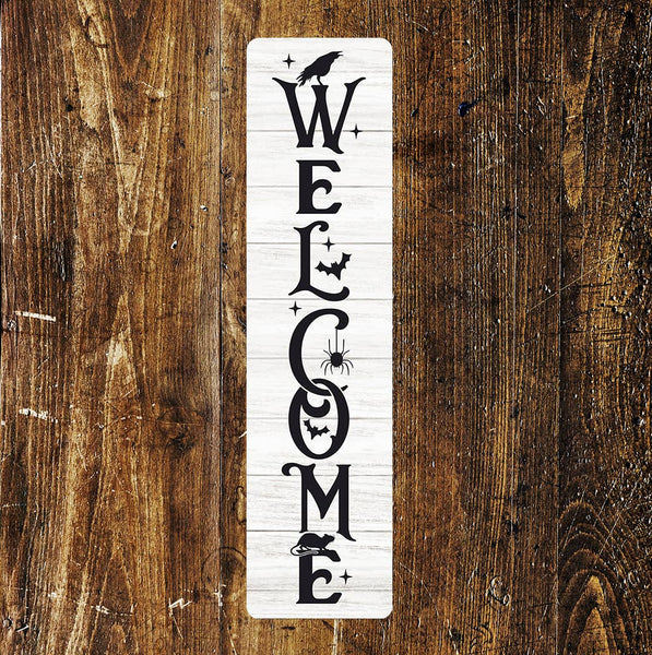 Welcome Halloween Metal Sign