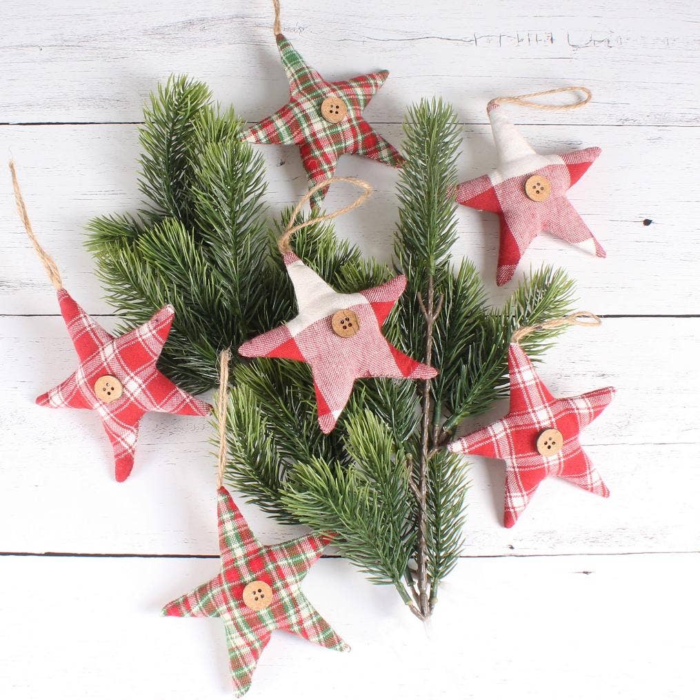 Fabric Folk Star Ornament