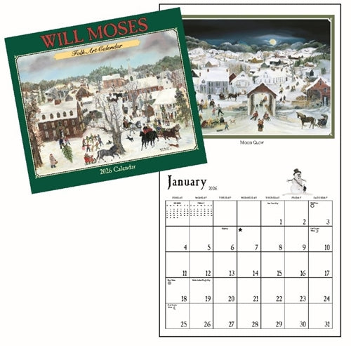 Will Moses 2026 Folk Art Calendar