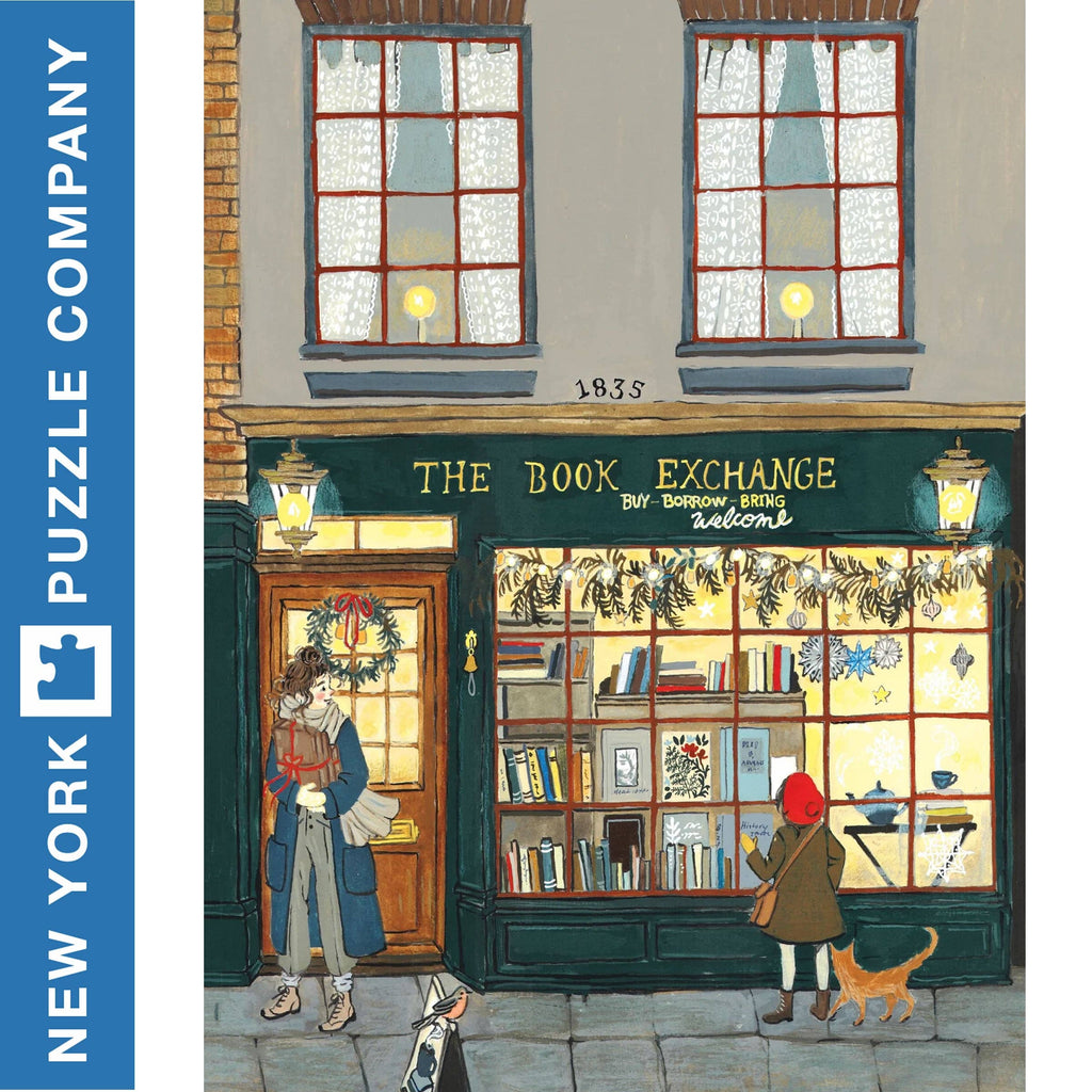 The Book Exchange 1000 Piece Jigsaw Puzzle by Loré Pemberton