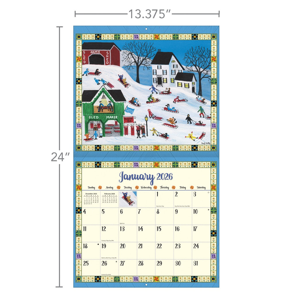 LANG Country Sampler 2026 Wall Calendar by Cheryl Bartley