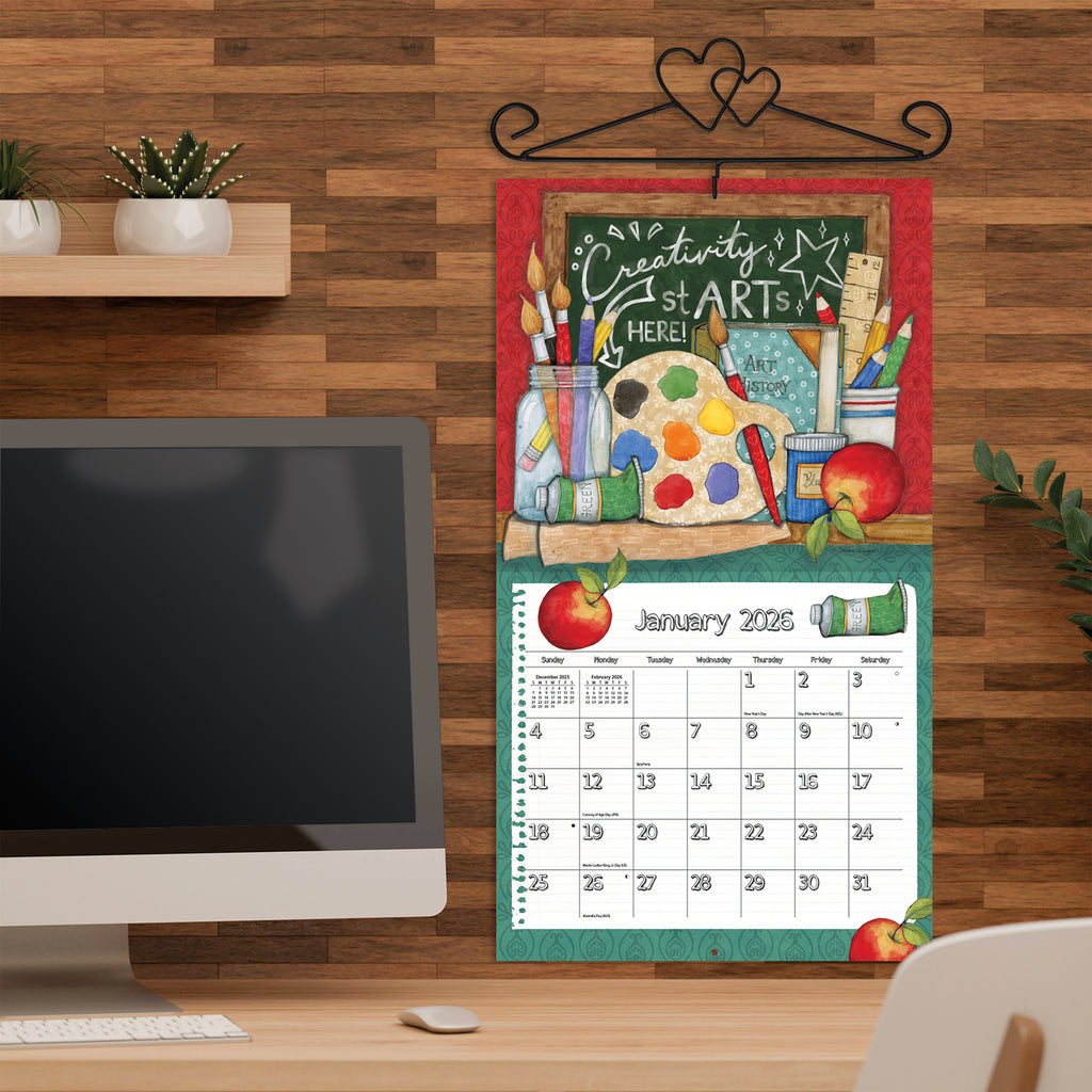 LANG Schoolhouse 2026 Wall Calendar by Susan Winget