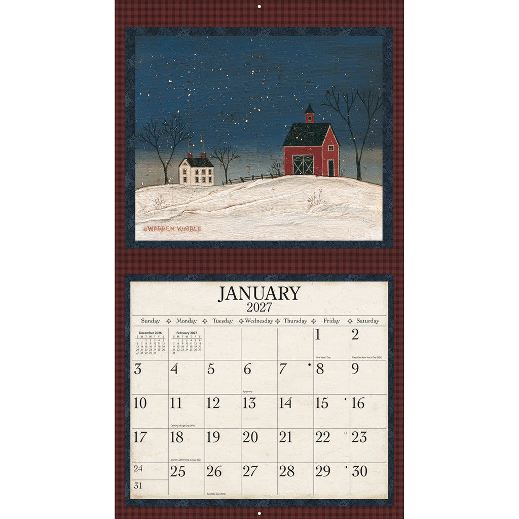 LANG Warren Kimble 2027 Wall Calendar