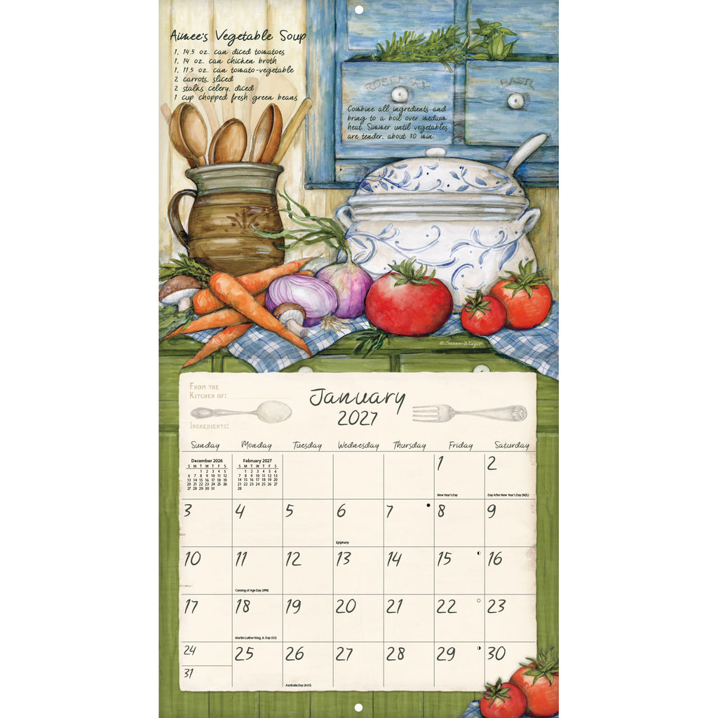 LANG American Kitchen 2027 Wall Calendar by Susan Winget