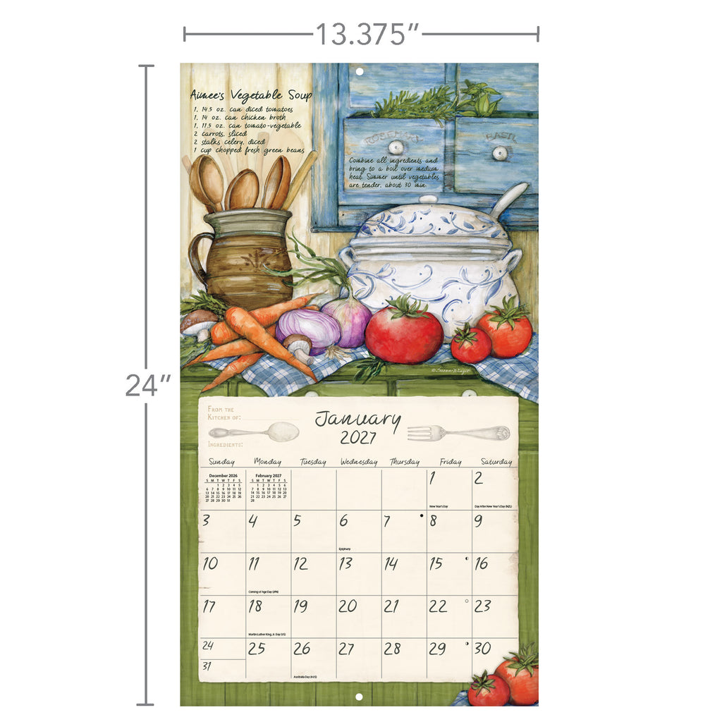 LANG American Kitchen 2027 Wall Calendar by Susan Winget