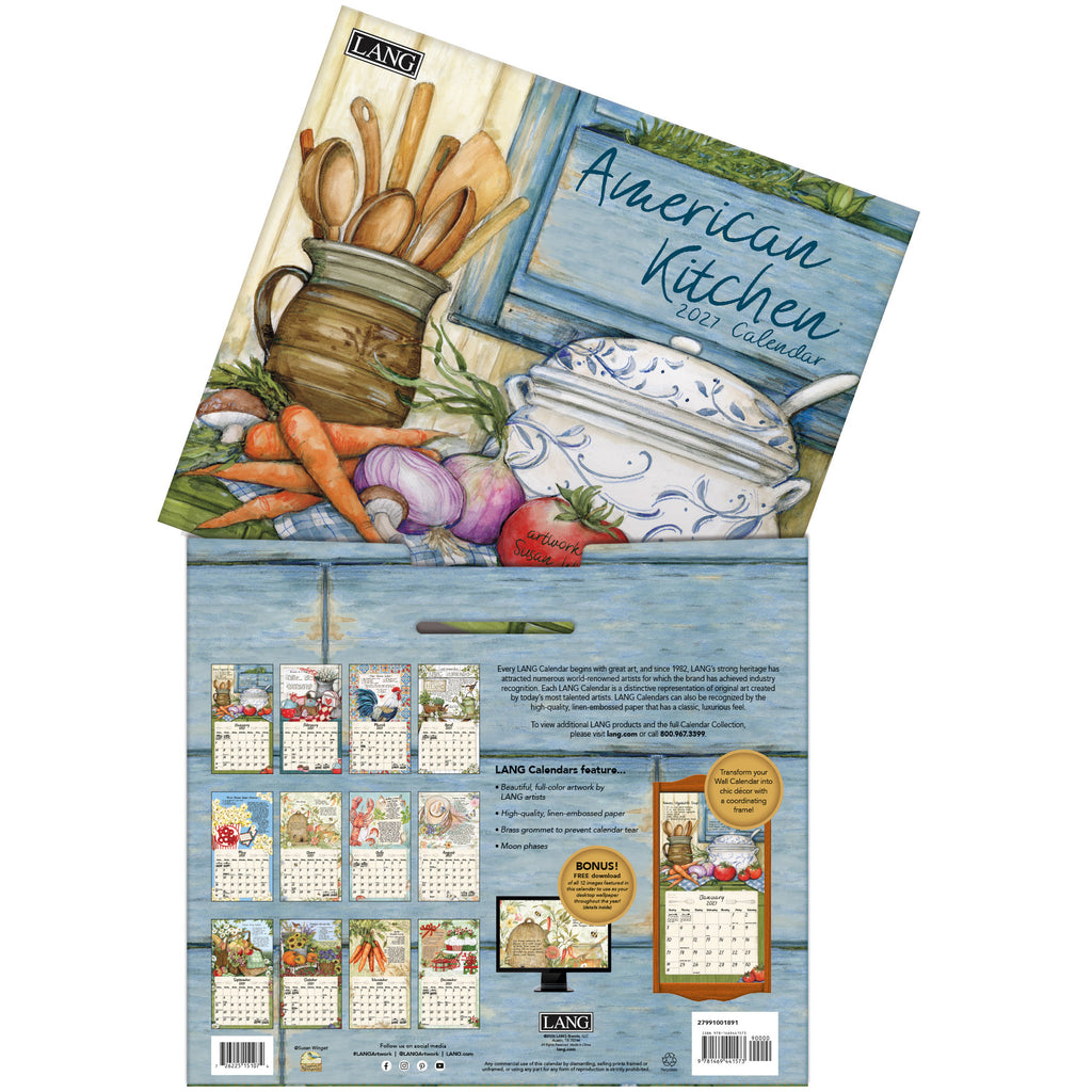 LANG American Kitchen 2027 Wall Calendar by Susan Winget