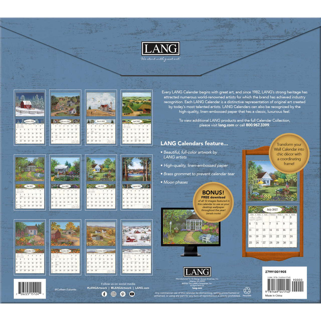 LANG Country Living 2027 Wall Calendar