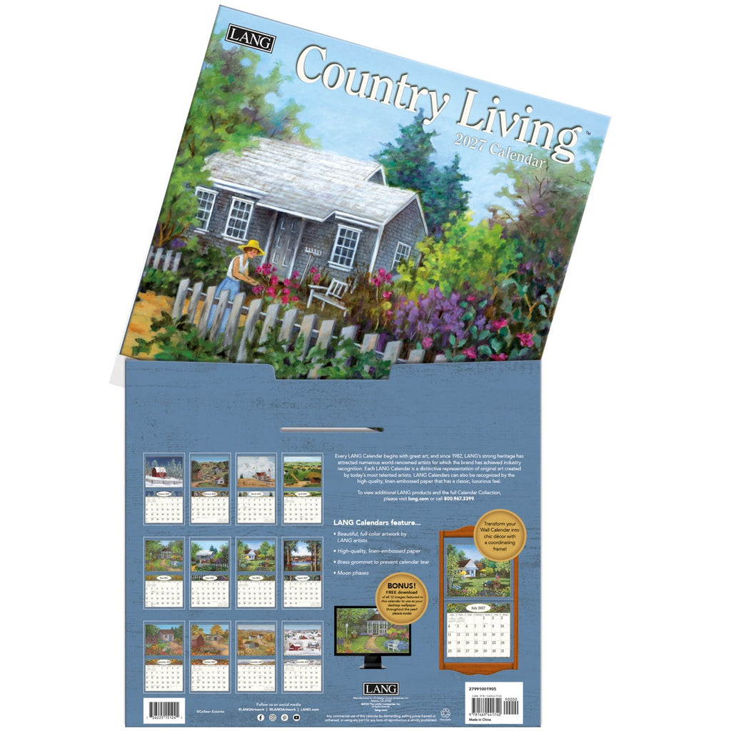 LANG Country Living 2027 Wall Calendar