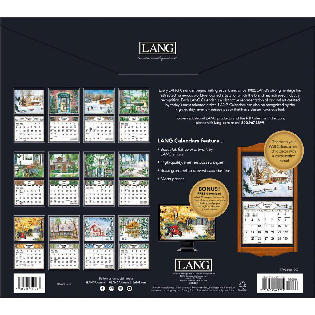 LANG Country Welcome 2027 Wall Calendar