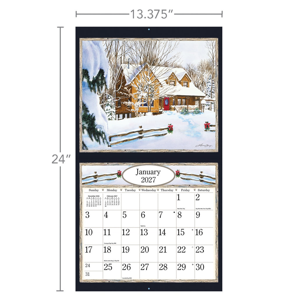 LANG Country Welcome 2027 Wall Calendar