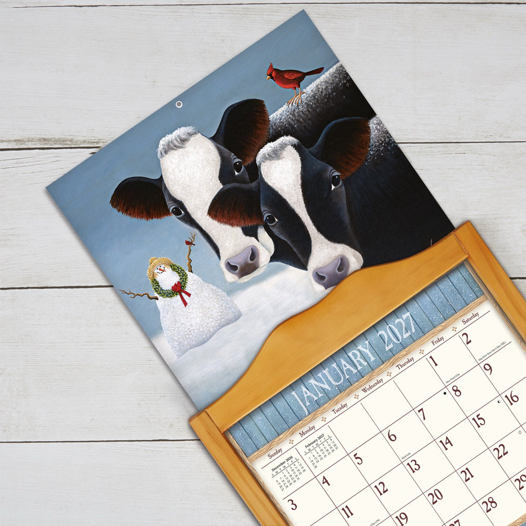 LANG Cows Cows Cows 2027 Wall Calendar