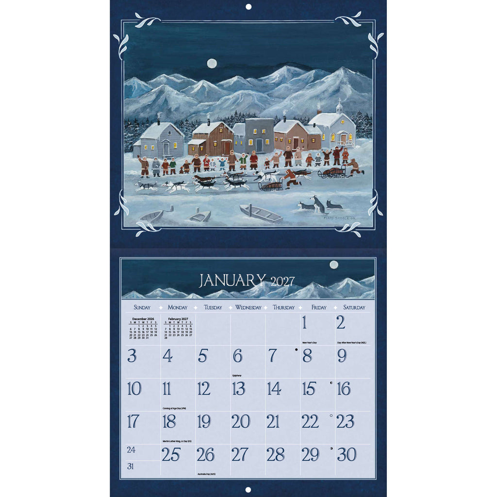 LANG Folk Art 2027 Wall Calendar by Mary Singleton