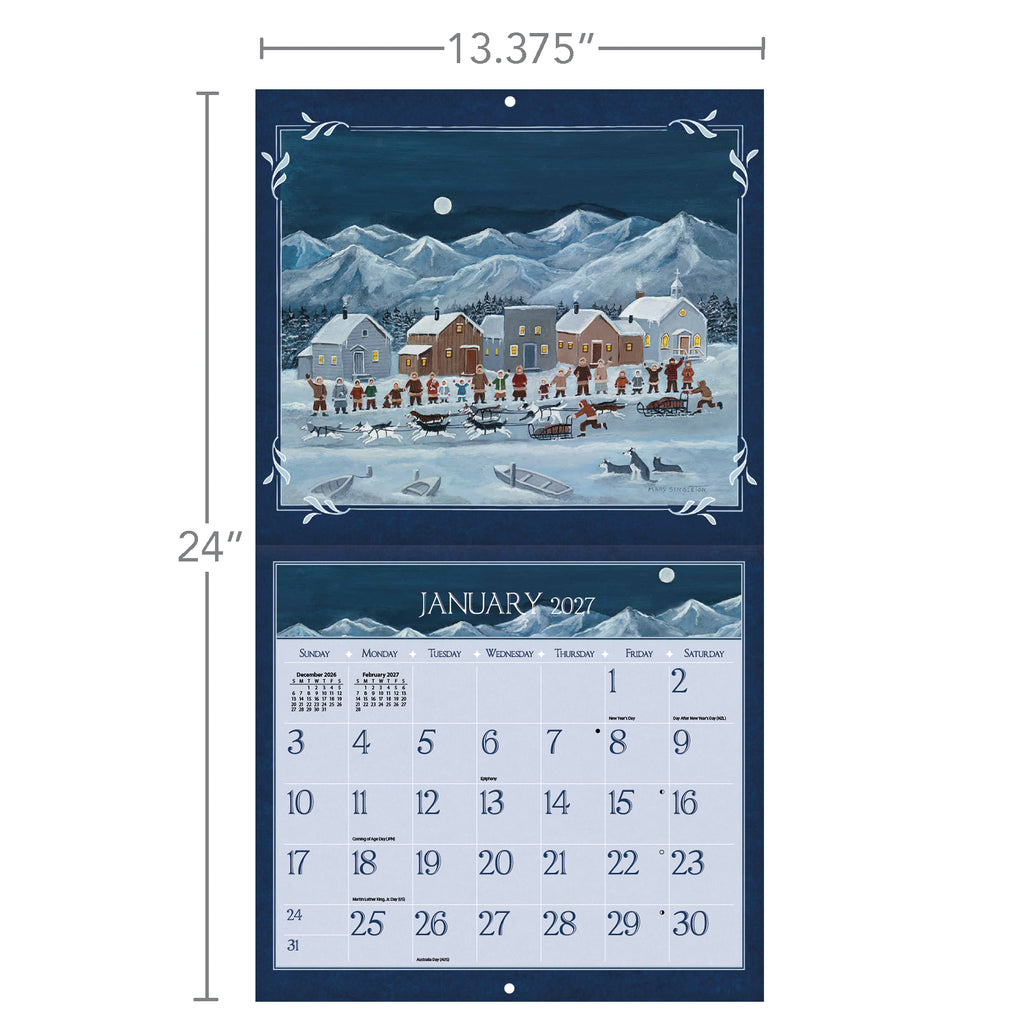 LANG Folk Art 2027 Wall Calendar by Mary Singleton