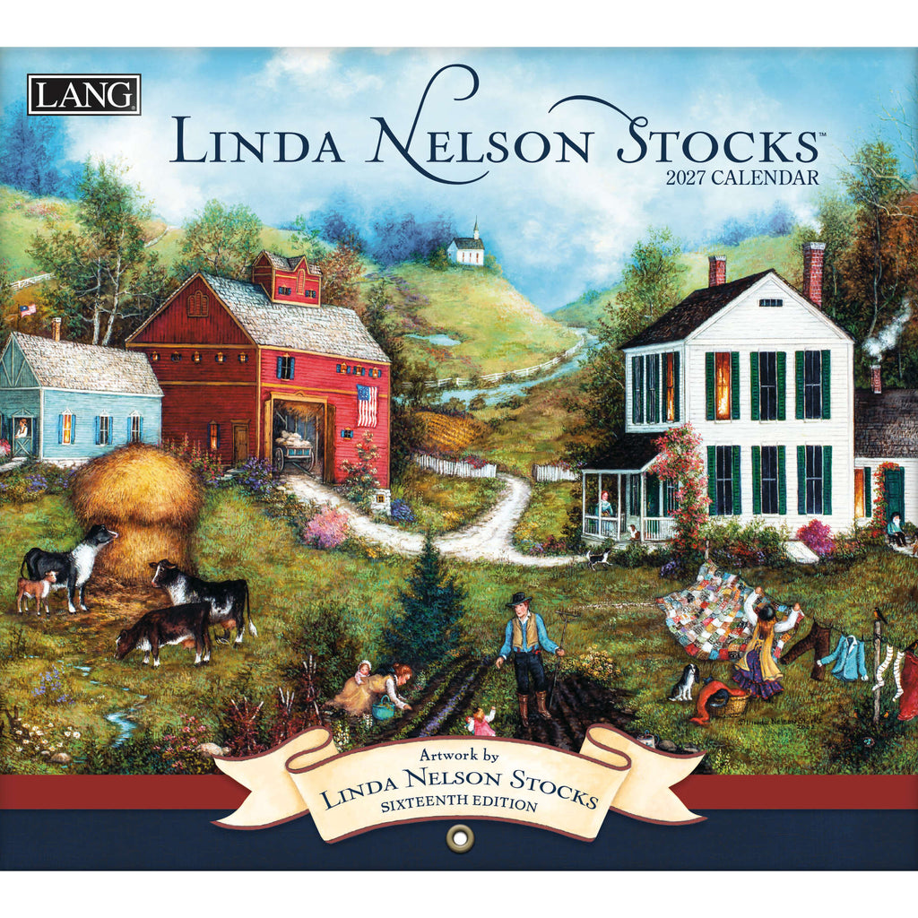 LANG Linda Nelson Stocks 2027 Wall Calendar
