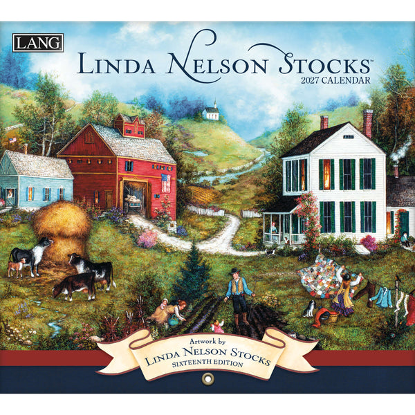 LANG Linda Nelson Stocks 2027 Wall Calendar