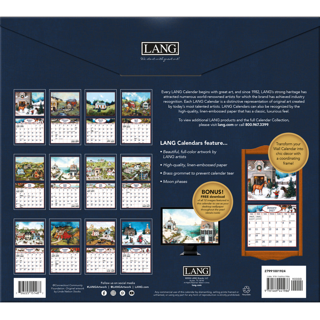 LANG Linda Nelson Stocks 2027 Wall Calendar