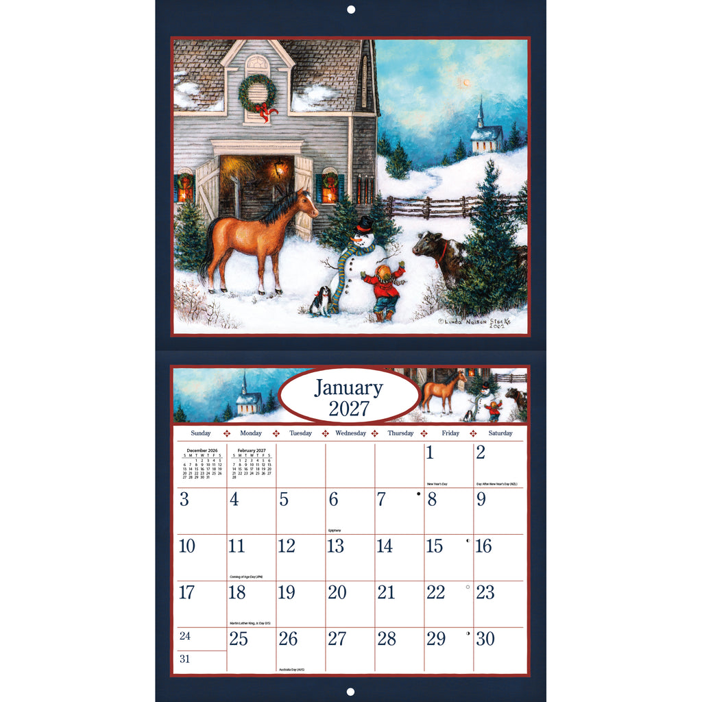 LANG Linda Nelson Stocks 2027 Wall Calendar