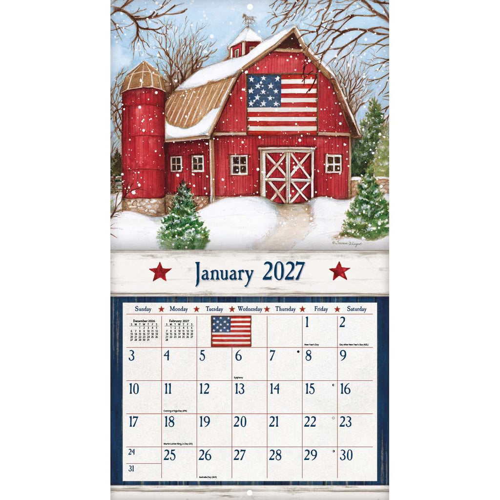 LANG Old Glory 2027 Wall Calendar by Susan Winget