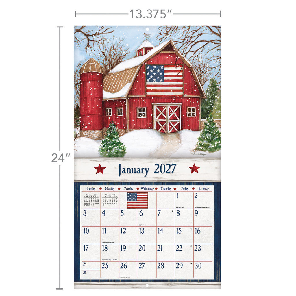 LANG Old Glory 2027 Wall Calendar by Susan Winget