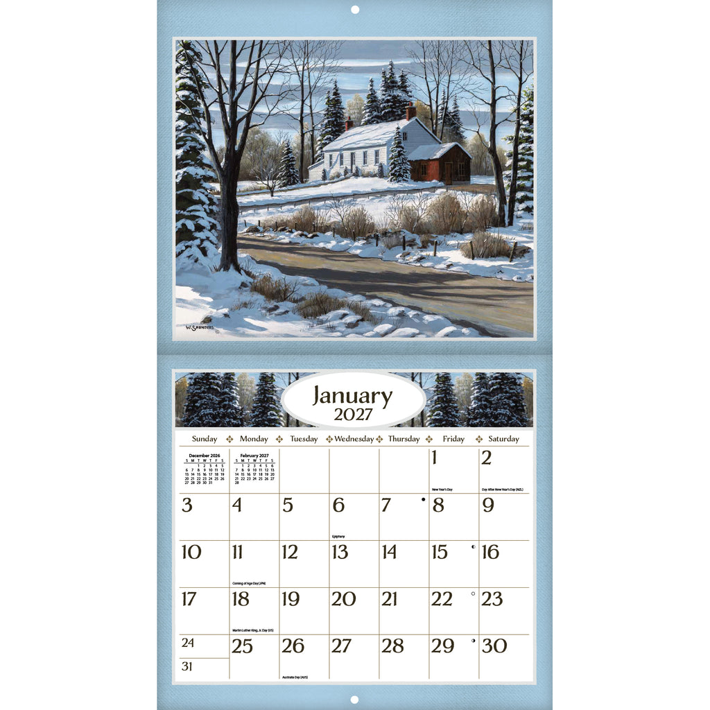 LANG Road Home 2027 Wall Calendar by Bill Saunders
