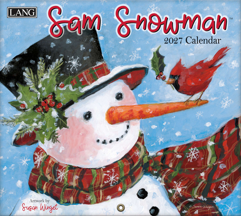 LANG Sam Snowman 2027 Wall Calendar