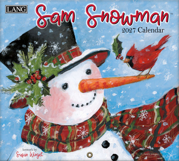 LANG Sam Snowman 2027 Wall Calendar