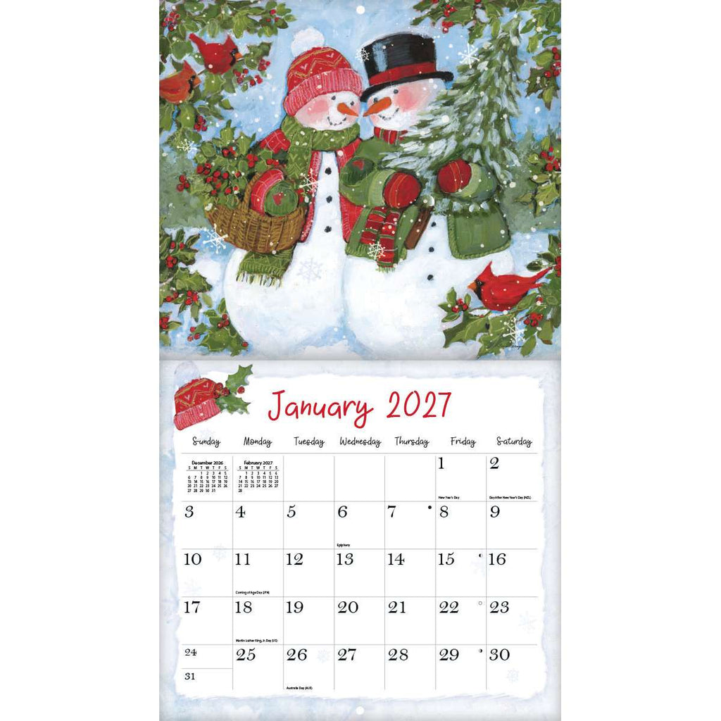 LANG Sam Snowman 2027 Wall Calendar