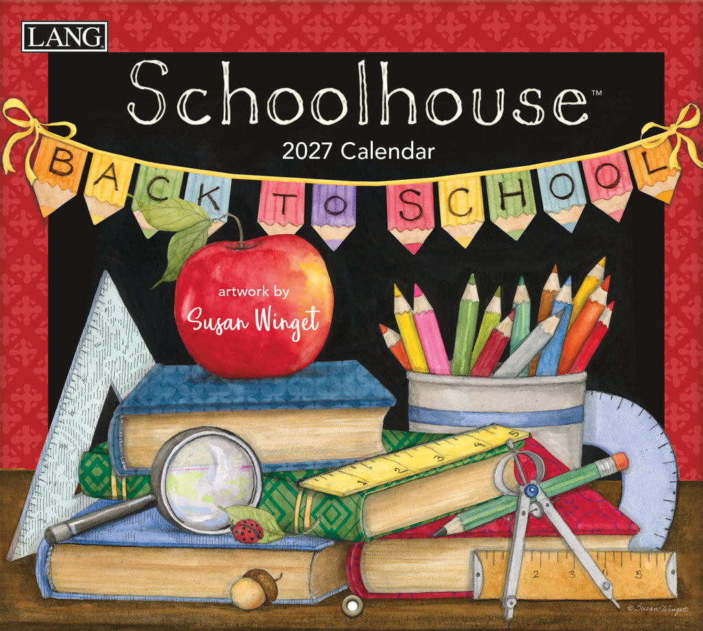 LANG Schoolhouse 2027 Wall Calendar by Susan Winget