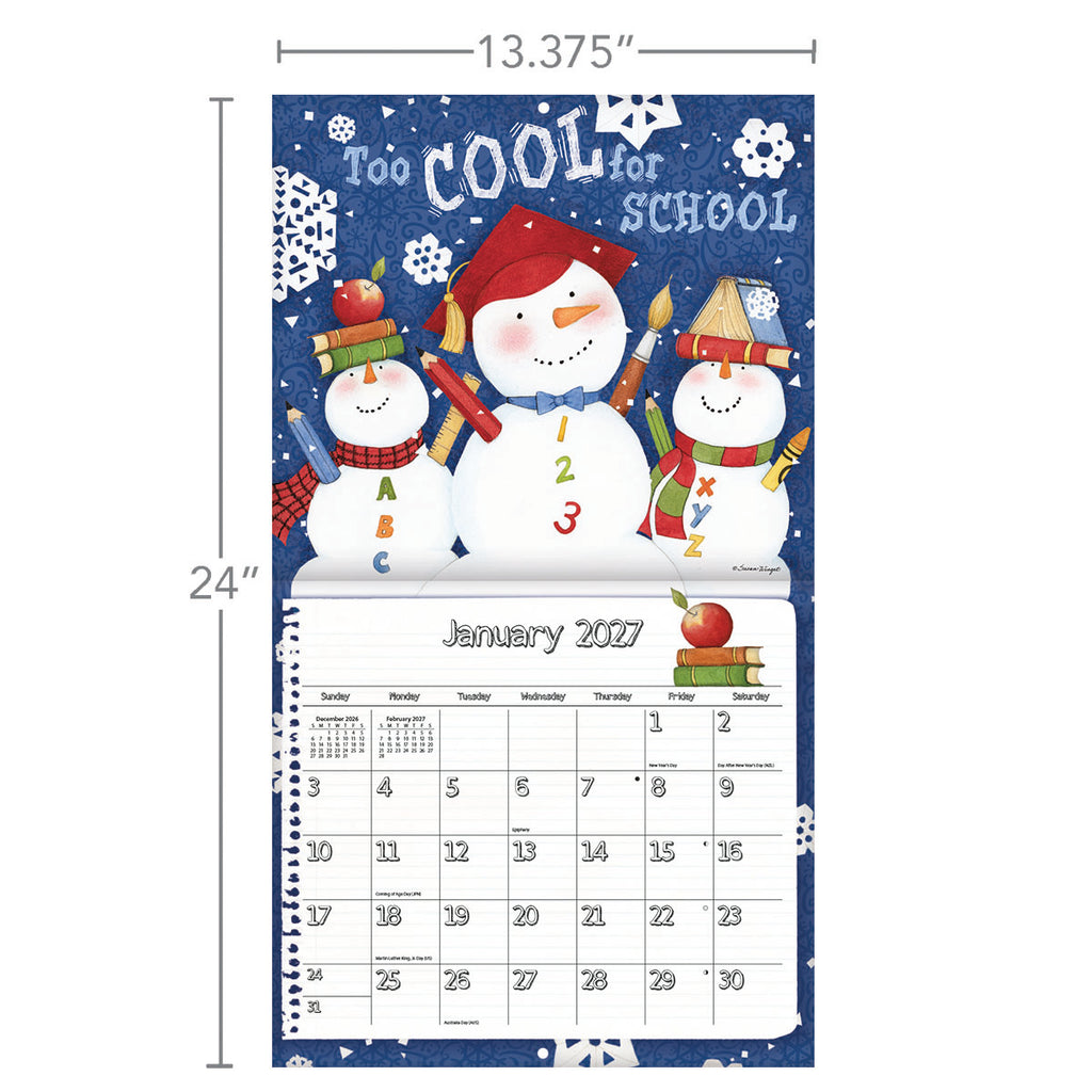 LANG Schoolhouse 2027 Wall Calendar by Susan Winget
