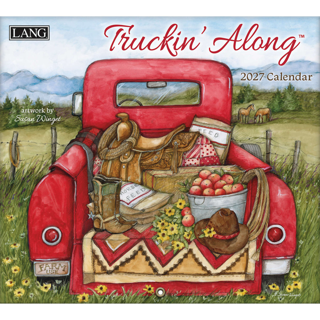 LANG Truckin' Along 2027 Wall Calendar