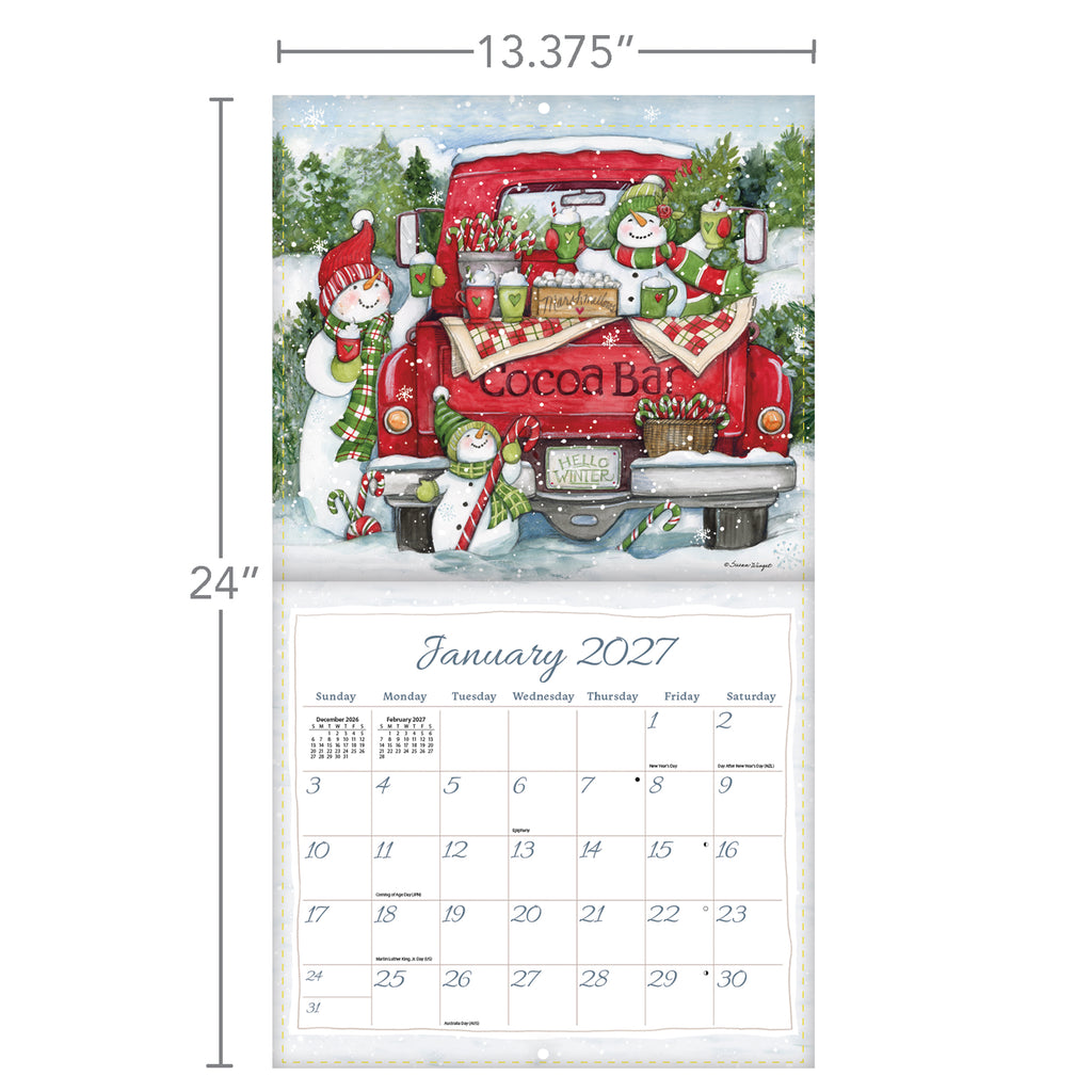 LANG Truckin' Along 2027 Wall Calendar