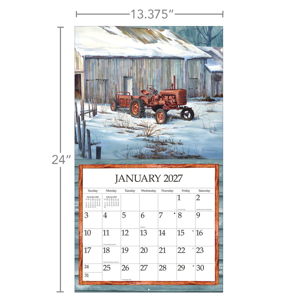 LANG Simple Country 2027 Wall Calendar by Michael Humphries