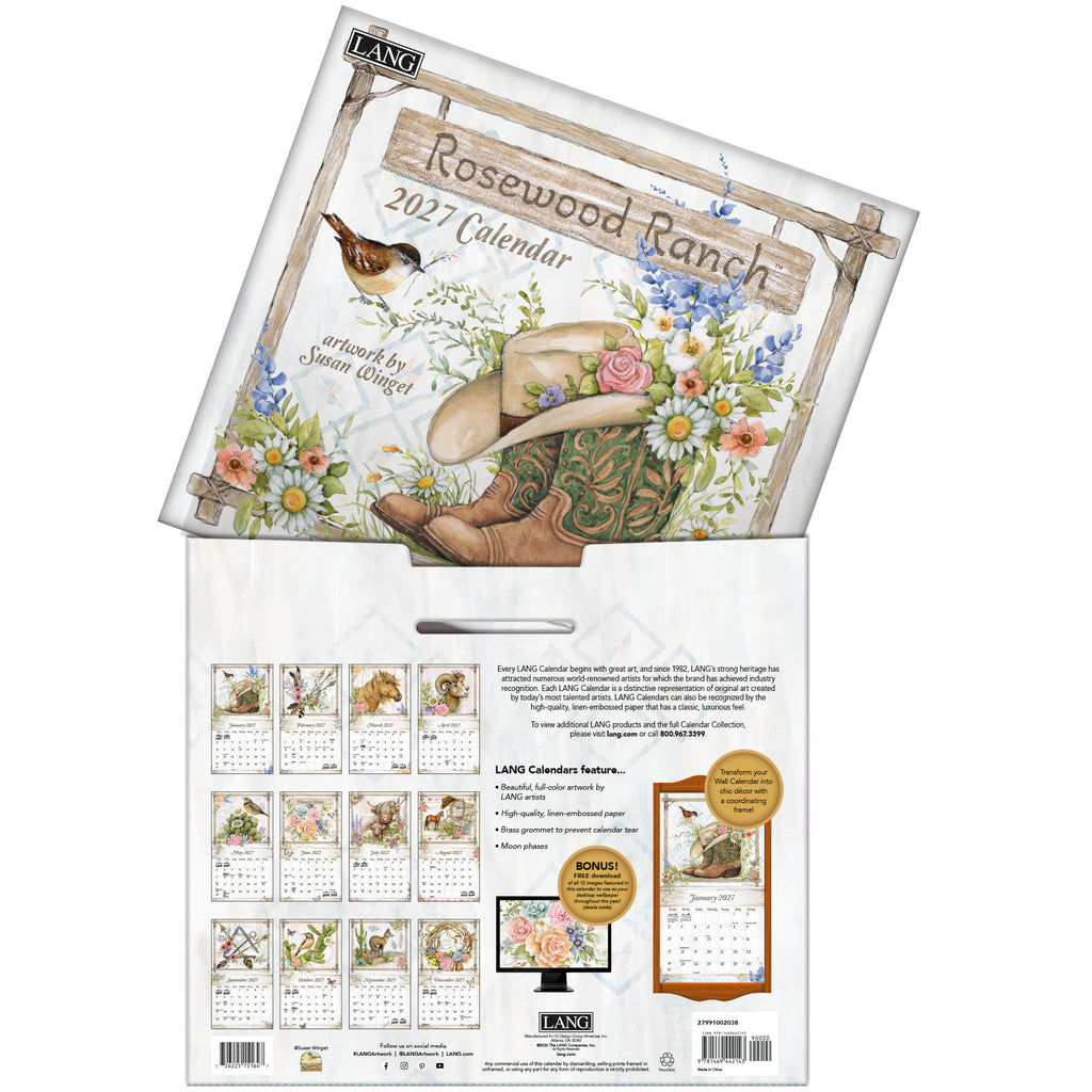 LANG Rosewood Ranch 2027 Wall Calendar by Susan Winget